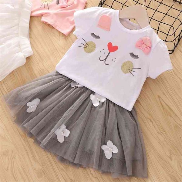 summer girls' clothing sets elegant bow princess girls cartoon t-shirt +tulle skirt 2pcs kids clothes set children 210625, White
summer girls' clothing sets elegant bow princess girls cartoon t-shirt +tulle skirt 2pcs kids clothes set children 210625, White