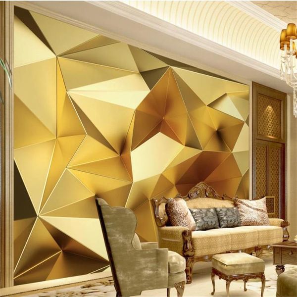 luxury golden geometric wallpapers 3d stereo european tv background wall murals wallpaper for living room
luxury golden geometric wallpapers 3d stereo european tv background wall murals wallpaper for living room