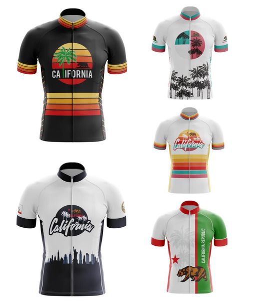 men's t-shirts summer short-sleeved breathable sweatshirt, america california series palm tree pattern cycling jersey, White;black
men's t-shirts summer short-sleeved breathable sweatshirt, america california series palm tree pattern cycling jersey, White;black
