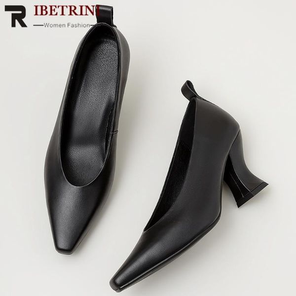 dress shoes ribetrini female spring quality genuine leather woman fashion slip-on pointed toe pumps women high strange heels, Black
dress shoes ribetrini female spring quality genuine leather woman fashion slip-on pointed toe pumps women high strange heels, Black
