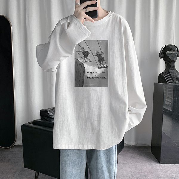 mens sweater long sleeve t-shirt, men's loose spring and autumn sweater, simple versatile, college style big size top, Black
mens sweater long sleeve t-shirt, men's loose spring and autumn sweater, simple versatile, college style big size top, Black