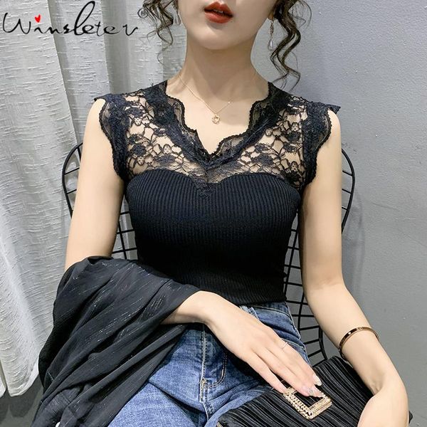 women's tanks & camis summer korean clothes tank chic v-neck patchwork lace women sleeveless all match slim bottoming shirt t17913, White
women's tanks & camis summer korean clothes tank chic v-neck patchwork lace women sleeveless all match slim bottoming shirt t17913, White