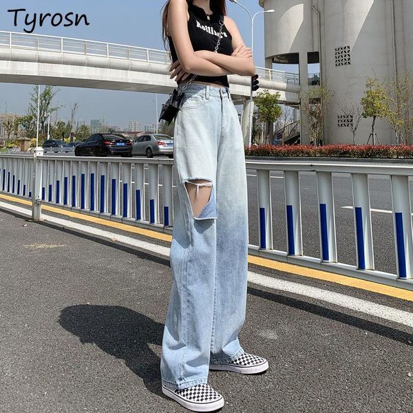 women's jeans women holes gradient color leisure mopping all-match streetwear harajuku females korean style ripped students summer chic, Blue
women's jeans women holes gradient color leisure mopping all-match streetwear harajuku females korean style ripped students summer chic, Blue