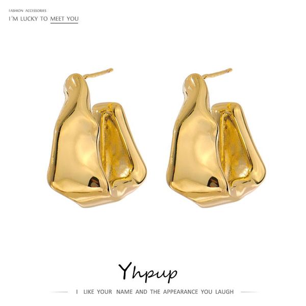 stud yhpup 2021 irregular metal geometric earrings minimalist copper texture 14 k trendy aros mujer oreja party gift, Golden;silver
stud yhpup 2021 irregular metal geometric earrings minimalist copper texture 14 k trendy aros mujer oreja party gift, Golden;silver