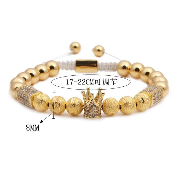 link, chain luxury jewelry crown men bracelet homme set charm classic skull copper beaded braided bracelets pulseira, Black
link, chain luxury jewelry crown men bracelet homme set charm classic skull copper beaded braided bracelets pulseira, Black