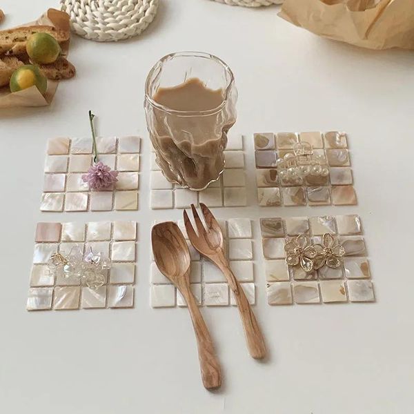 mats & pads creativity natural eco-friendly pearl shell cup mat non-slip mug coffee home table decoration placemat gift
mats & pads creativity natural eco-friendly pearl shell cup mat non-slip mug coffee home table decoration placemat gift