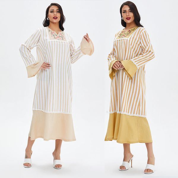 plus size dresses muslim casual loose waist dubai arabian robe large embroidery solid color
plus size dresses muslim casual loose waist dubai arabian robe large embroidery solid color