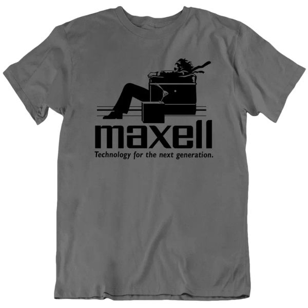 technology maxell blown away vintage logo audio equipment men's t shirt new, White;black
technology maxell blown away vintage logo audio equipment men's t shirt new, White;black