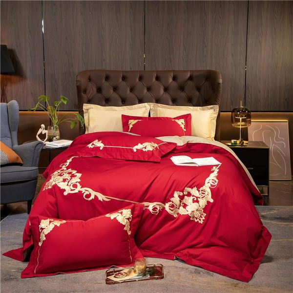 bedding sets luxury red embroidery long-staple cotton 6 color designs set double duvet cover bed linen pillowcases home textile
bedding sets luxury red embroidery long-staple cotton 6 color designs set double duvet cover bed linen pillowcases home textile