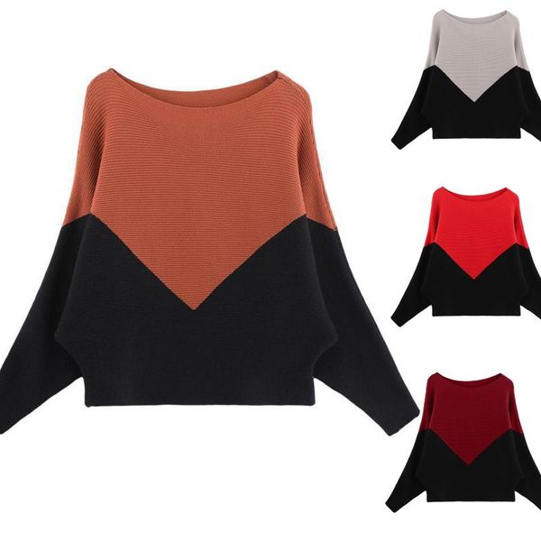 women's sweaters autumn and winter fasion off-the-shoulder long sleeve one-word collar sweater knitted color-block tunic, White;black
women's sweaters autumn and winter fasion off-the-shoulder long sleeve one-word collar sweater knitted color-block tunic, White;black