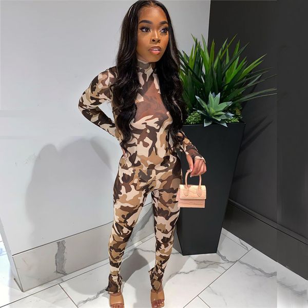 2021 long sleeve camouflage print bodycon jumpsuit fall winter women fashion streetwear romper bodyby air, Black;white
2021 long sleeve camouflage print bodycon jumpsuit fall winter women fashion streetwear romper bodyby air, Black;white