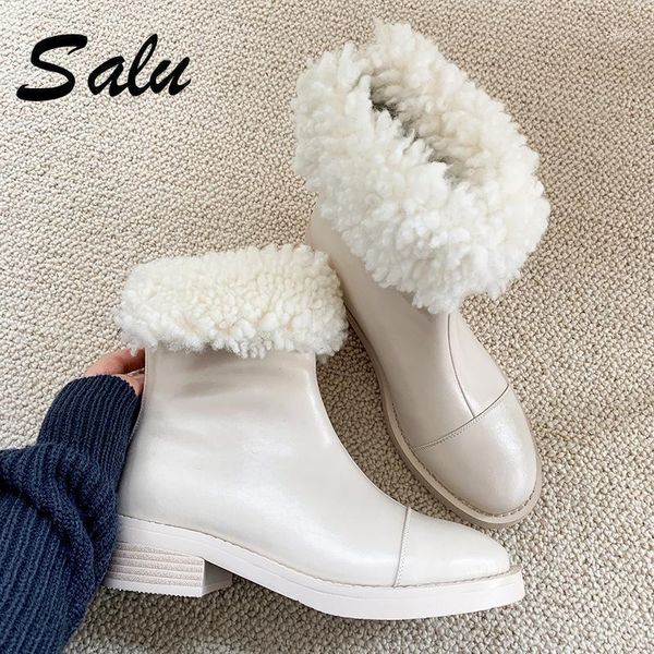 boots salu women wool cow leather ankle female big size snow dancing casual shoes woman est med heel platform11, Black
boots salu women wool cow leather ankle female big size snow dancing casual shoes woman est med heel platform11, Black