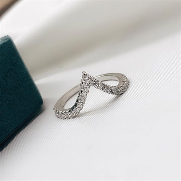 cluster rings luxury 925 sterling silver women engagement deep v shape simulated diamond wedding wide ring jewelry gifts, Golden;silver 
cluster rings luxury 925 sterling silver women engagement deep v shape simulated diamond wedding wide ring jewelry gifts, Golden;silver