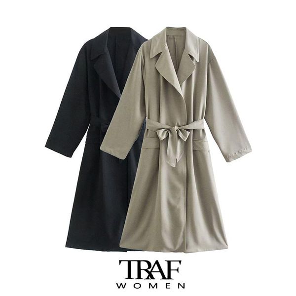 women's trench coats women fashion with belt loose coat vintage long sleeve flap pockets female outerwear chic overcoat, Tan;black
women's trench coats women fashion with belt loose coat vintage long sleeve flap pockets female outerwear chic overcoat, Tan;black