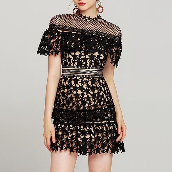 womens dress self portrait runway lace summer women black hollow out star crochet vintage boho cloak empire sleeve party, Black;gray
womens dress self portrait runway lace summer women black hollow out star crochet vintage boho cloak empire sleeve party, Black;gray