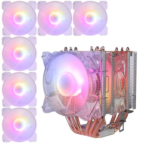 copper tube cpu radiator chassis fan synchronous lighting 1150amd1366 2011 crystal light dual + fans & coolings
copper tube cpu radiator chassis fan synchronous lighting 1150amd1366 2011 crystal light dual + fans & coolings