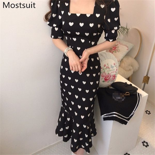 korean vintage heart print mermaid long dress women short sleeve square collar slim dresses fashion elegant ladies vestido 210518, Black;gray
korean vintage heart print mermaid long dress women short sleeve square collar slim dresses fashion elegant ladies vestido 210518, Black;gray