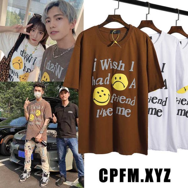 2021 summer fashion brand new cpfm stereo foam double smiley face printing short sleeve t-shirt for men and womenupep, White;black
2021 summer fashion brand new cpfm stereo foam double smiley face printing short sleeve t-shirt for men and womenupep, White;black