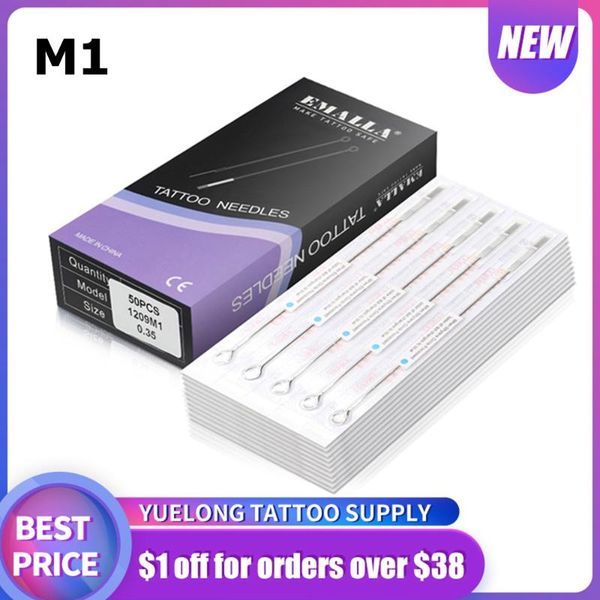 tattoo needles emalla 50pcs 0.35mm disposable sterilized m1 needle for machine gun liner shader 5/7/9/11/13/15m1 supply
tattoo needles emalla 50pcs 0.35mm disposable sterilized m1 needle for machine gun liner shader 5/7/9/11/13/15m1 supply