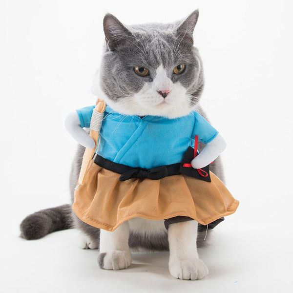 funny cat clothes pirate costume ship halloween dress up party pet dd60yf costumes