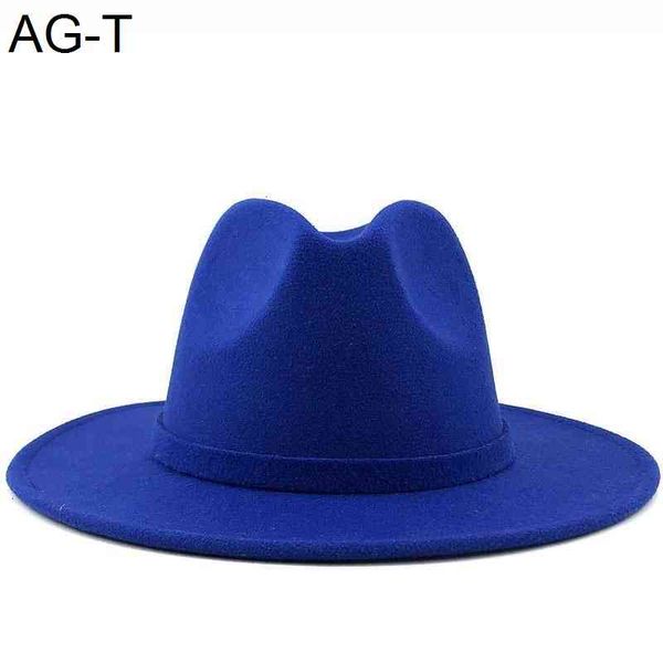 simple women men wide brim solid color wool felt vintage jazz british style fedora hat lady party panama caps men gentry caps, Blue;gray
simple women men wide brim solid color wool felt vintage jazz british style fedora hat lady party panama caps men gentry caps, Blue;gray