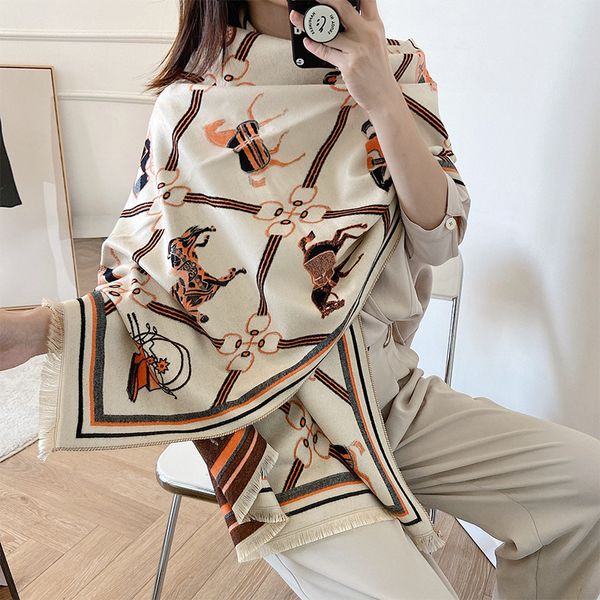imitation cashmere air conditioning room office shawl autumn and winter korean women's versatile warm thick scarf, Blue;gray
imitation cashmere air conditioning room office shawl autumn and winter korean women's versatile warm thick scarf, Blue;gray