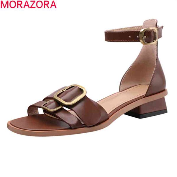 morazora summer women sandals fashion ankle strap ladies casual shoes genuine leather fashion buckle sandals for woman 210506, Black
morazora summer women sandals fashion ankle strap ladies casual shoes genuine leather fashion buckle sandals for woman 210506, Black