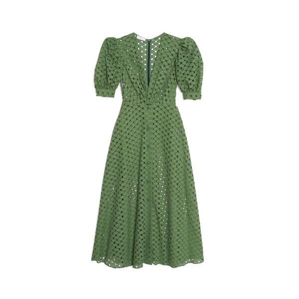 fashion dress new summer elegant v-neck hollow-out hole solid color holiday green french 220526, Black;gray
fashion dress new summer elegant v-neck hollow-out hole solid color holiday green french 220526, Black;gray