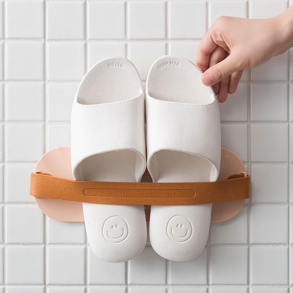 2pcs/lot wall hanging shoes rack traceless sticker slipper holder storage save space bathroom organizer clothing & wardrobe
2pcs/lot wall hanging shoes rack traceless sticker slipper holder storage save space bathroom organizer clothing & wardrobe