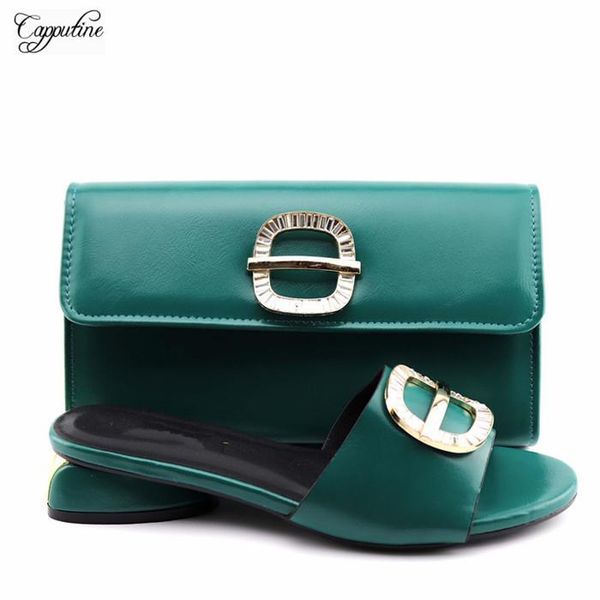 dress shoes wonderful dark green medium heel slipper matching with bag sets yy019, height 4cm, Black
dress shoes wonderful dark green medium heel slipper matching with bag sets yy019, height 4cm, Black