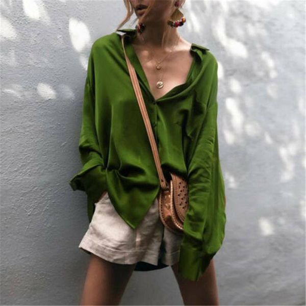 women's blouses & shirts 2021 fashion v neck women ladies casual solid color loose long sleeve blouse shirt, White
women's blouses & shirts 2021 fashion v neck women ladies casual solid color loose long sleeve blouse shirt, White