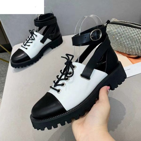 sandals flat casual shoes for women thick sole round toe ankle belt buckle patchwork spring low rome leather female cg9r, Black
sandals flat casual shoes for women thick sole round toe ankle belt buckle patchwork spring low rome leather female cg9r, Black