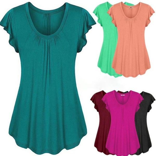 ruffle sleeve frilled t shirt shirred vetement femme 2021 plus size women 6xl fashion solid color irregular women's t-shirt, White
ruffle sleeve frilled t shirt shirred vetement femme 2021 plus size women 6xl fashion solid color irregular women's t-shirt, White