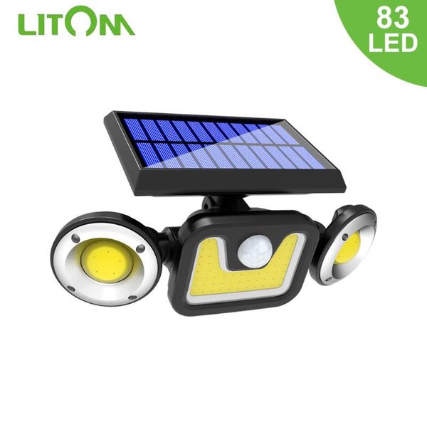 solar lamps litom 1/2 pcs 83 cob/led wall light 360° rotatable 3 lighting modes ip65 waterproof high brightness
solar lamps litom 1/2 pcs 83 cob/led wall light 360° rotatable 3 lighting modes ip65 waterproof high brightness