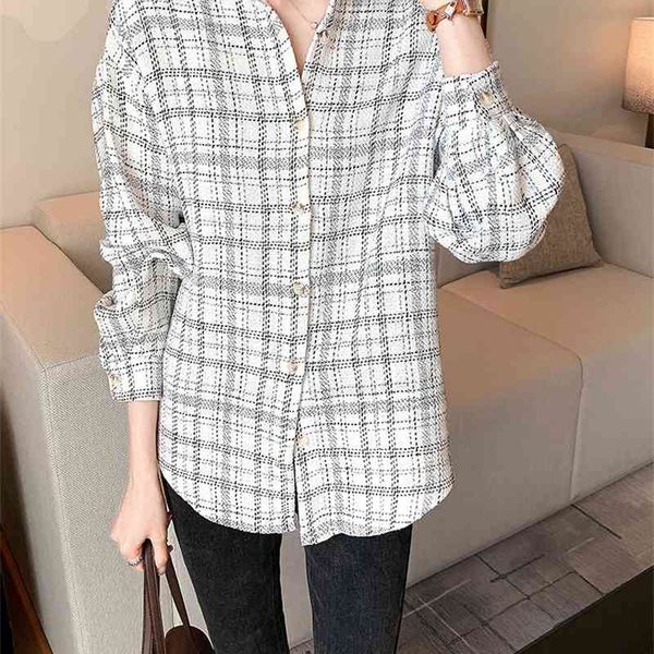 women's polos sweet plaid shirt women 2021 spring hong kong style design sense niche loose stacking bottoming cbsa, White
women's polos sweet plaid shirt women 2021 spring hong kong style design sense niche loose stacking bottoming cbsa, White