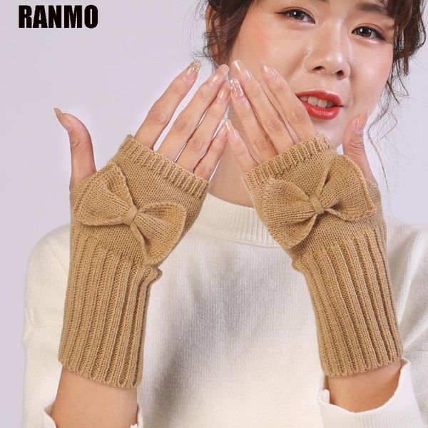 five fingers gloves ranmo kawaii bow fashion winter fingerless women autumn warm wool knitted casual female wrist half finger, Blue;gray
five fingers gloves ranmo kawaii bow fashion winter fingerless women autumn warm wool knitted casual female wrist half finger, Blue;gray