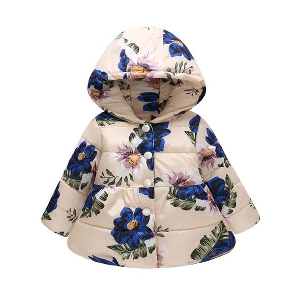 down coat children's padded jacket winter baby girls hooded fashion printed cotton-padded buttons cute, Blue;gray
down coat children's padded jacket winter baby girls hooded fashion printed cotton-padded buttons cute, Blue;gray
