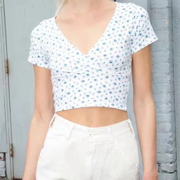 new women crop brandy mandy t shirt women short sleeve v neck crop shirt brandy mel tee t new, White
new women crop brandy mandy t shirt women short sleeve v neck crop shirt brandy mel tee t new, White