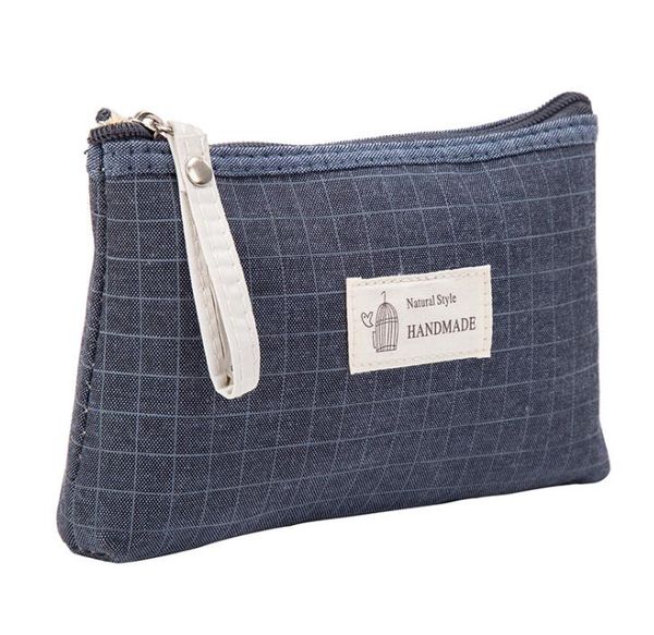 3pcs women canvas plaid prints zipper cosmetic bag mix color 
3pcs women canvas plaid prints zipper cosmetic bag mix color