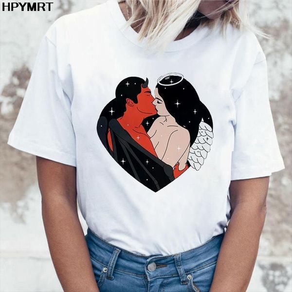 and women kiss pattern print men t shirts chic harajuku vintage female casual fashion white clothes, White;black
and women kiss pattern print men t shirts chic harajuku vintage female casual fashion white clothes, White;black