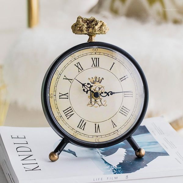 desk & table clocks modern living room black alloy clock with golden spar decoration ornament creative home bedroom bedside1
desk & table clocks modern living room black alloy clock with golden spar decoration ornament creative home bedroom bedside1