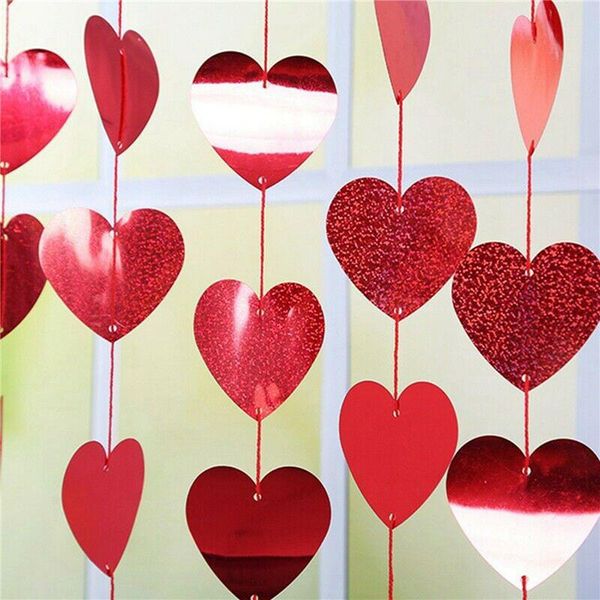 decorative objects & figurines valentine's day heart garland with rope charm diy curtain felt non-woven for home wedding party decorati
decorative objects & figurines valentine's day heart garland with rope charm diy curtain felt non-woven for home wedding party decorati