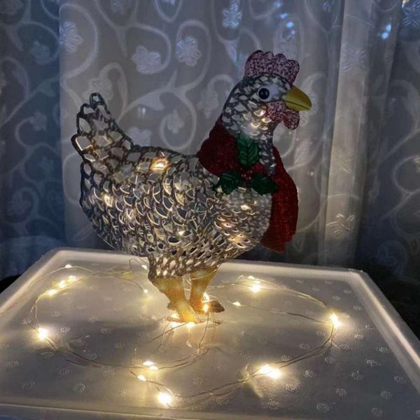 lawn lamps courtyard decoration light-up chicken with scarf yard art metal garden led string lights sculpture christmas decor navidad
lawn lamps courtyard decoration light-up chicken with scarf yard art metal garden led string lights sculpture christmas decor navidad