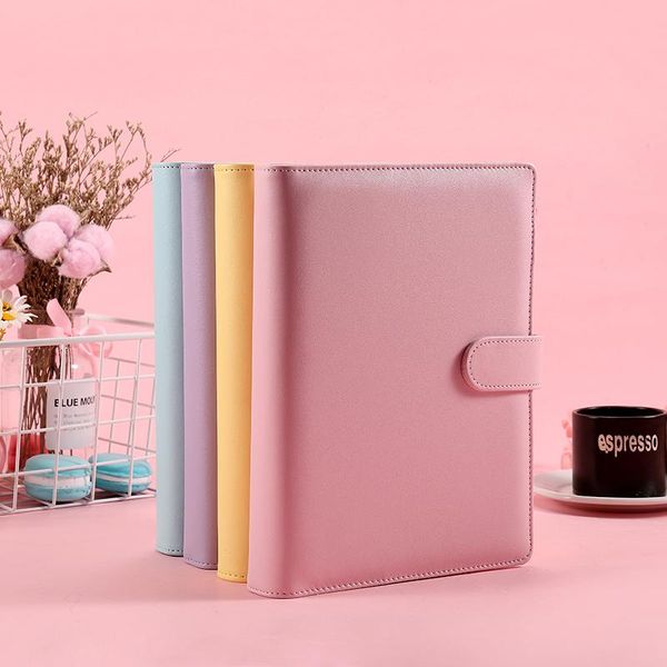 ruize korean stationery leather notebook cover 6 ring binder spiral a5 a6 creative note book diary office school supply notepads, Purple;pink
ruize korean stationery leather notebook cover 6 ring binder spiral a5 a6 creative note book diary office school supply notepads, Purple;pink