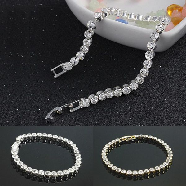 charm bracelets clear crystal tennis bracelet for women men cubic zirconia jewelry party wedding hip accessories gifts, Golden;silver
charm bracelets clear crystal tennis bracelet for women men cubic zirconia jewelry party wedding hip accessories gifts, Golden;silver