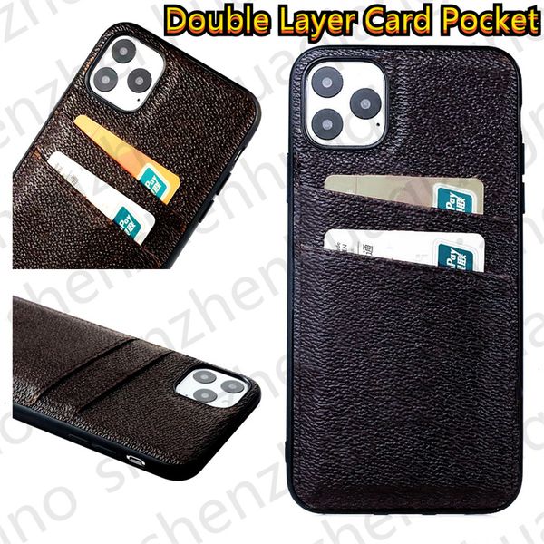 fashion designer phone cases with card holder double layer wallet for iphone 14 13 case 12 pro 11 max 7 8 plus cover leather print brown lux fashion designer phone cases with card holder double layer wallet for iphone 14 13 case 12 pro 11 max 7 8 plus cover leather print brown lux