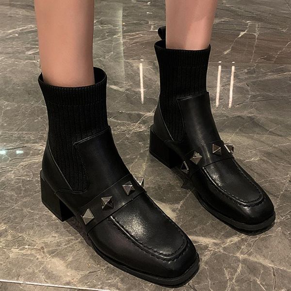 boots 2021 women mid heels designer ankle platform fashion cozy casual button weave shoes spring autumn luxury mujer zapatos, Black
boots 2021 women mid heels designer ankle platform fashion cozy casual button weave shoes spring autumn luxury mujer zapatos, Black