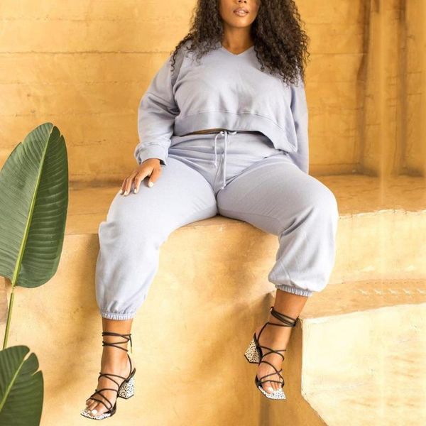 women's two piece pants women 2 pieces sets grey causal slim blouse and long sleeve big size drawstring 3xl 4xl autumn winter femme out, White
women's two piece pants women 2 pieces sets grey causal slim blouse and long sleeve big size drawstring 3xl 4xl autumn winter femme out, White