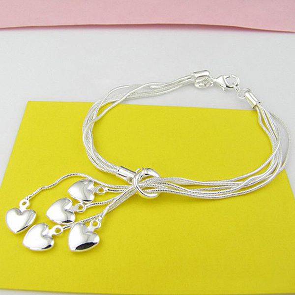 charm bracelets heart gift silver plated love women snake chain bracelet bangle jewelry girls fashion, Golden;silver
charm bracelets heart gift silver plated love women snake chain bracelet bangle jewelry girls fashion, Golden;silver