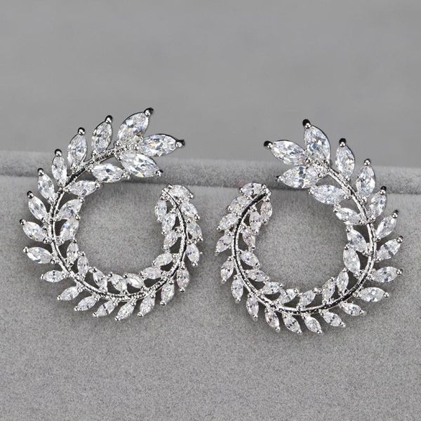 other luxury sparkly olive branch leaf shape marquise cut diamond stud earrings for women jewelry big gift, Golden;silver
other luxury sparkly olive branch leaf shape marquise cut diamond stud earrings for women jewelry big gift, Golden;silver